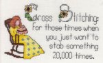 (image for) Cross Stitching - Stabbing Something 20,000x